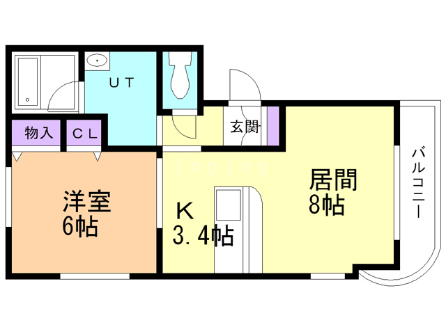 ラプラス北１４条の間取り