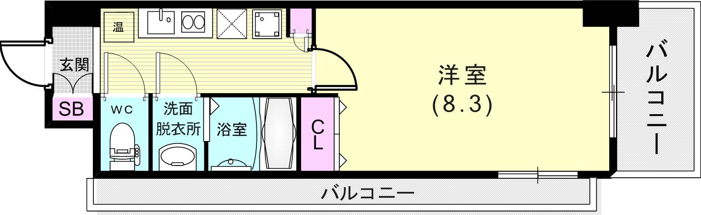 willDo三宮イーストの間取り