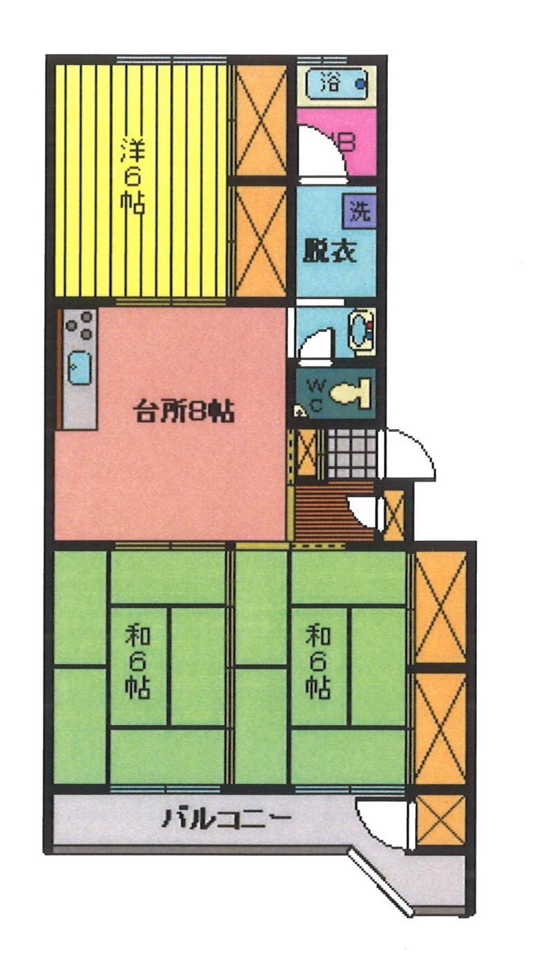 マンションツルマキの間取り