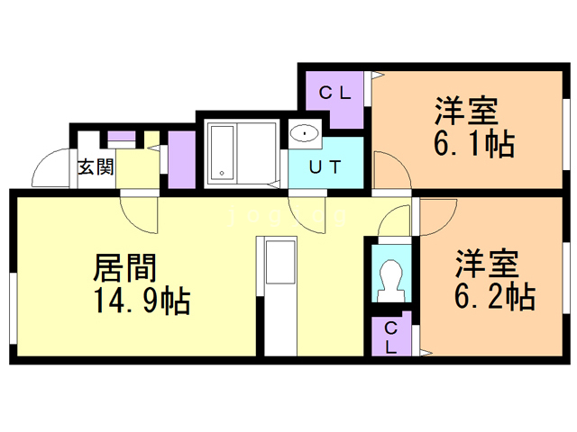 【メゾンソレイユIIの間取り】