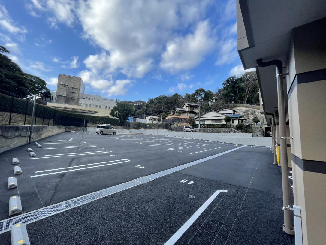 駐車場　工事中写真