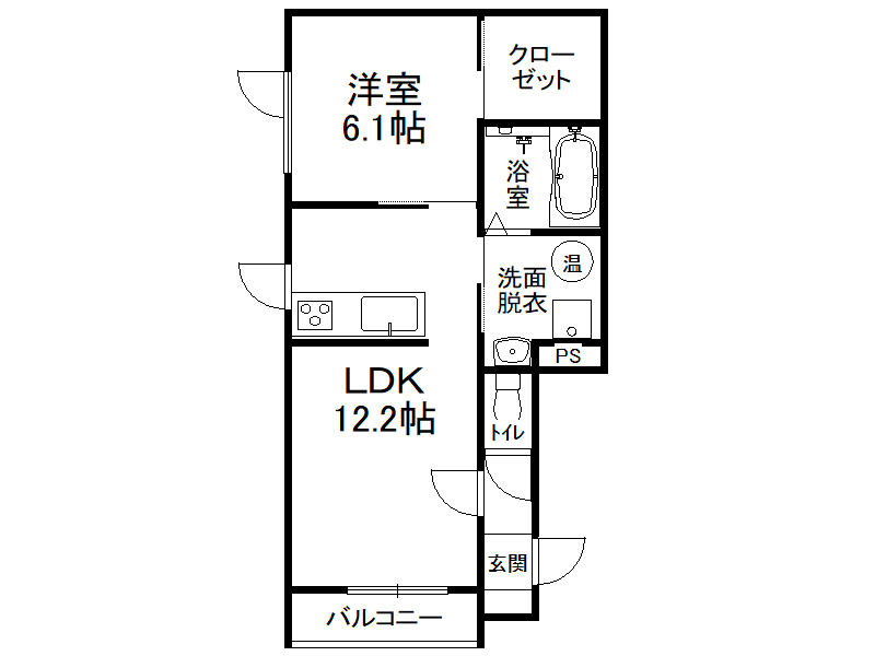 グラシアス帯広ＲＴの間取り