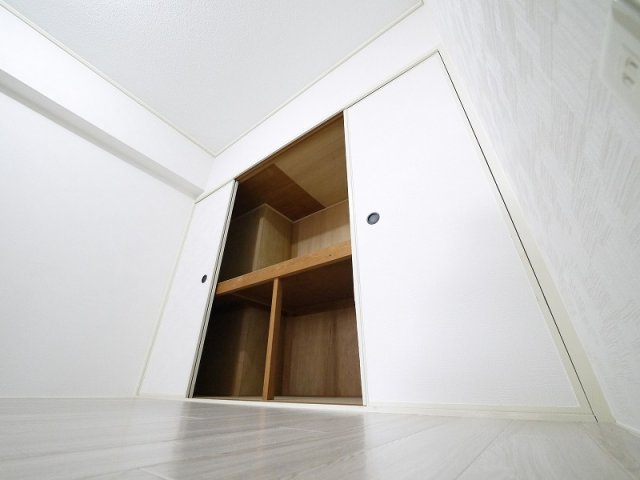 収納　たっぷりとした収納スペースです