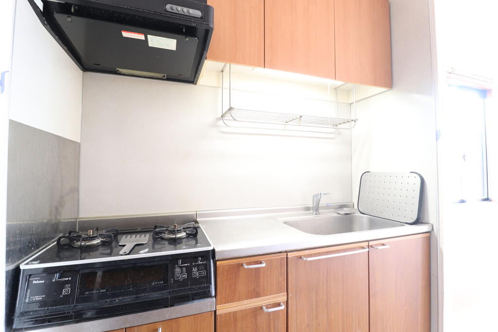 キッチン　2口コンロで同時調理も可能♪