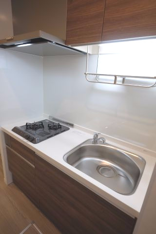 キッチン　２口コンロでストレスもなくお料理ができます。