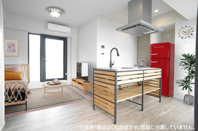 ロビー　※家具・備品はCG合成です。部屋に付属していません。