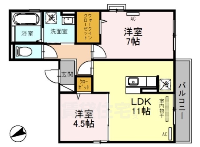 桜collinaの間取り写真