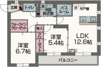 バーディ豊田IIの間取り写真