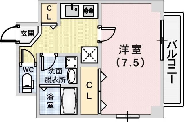 WELLBEAR新神戸の間取り写真