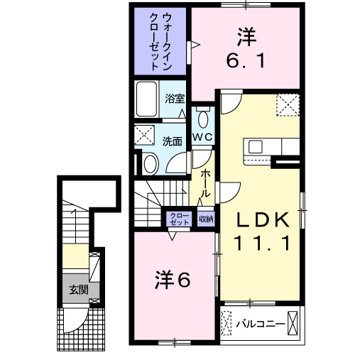 バンブー ケンの間取り写真