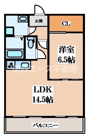 比枝コーポラス上町Iの間取り写真