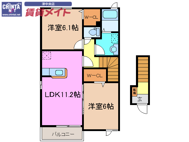 エクセレント ヴィレッジの間取り写真