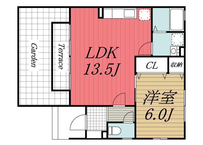 ＪＲ総武線 稲毛駅 バス乗車時間：24分 最寄りバス停で下車 徒歩5分 2階建 築19年の間取り写真
