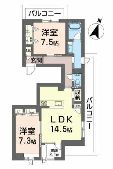 東京メトロ丸ノ内線 荻窪駅 徒歩7分 4階建 築1年の間取り写真