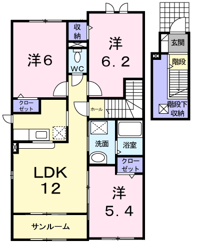 トレスメーラＢの間取り