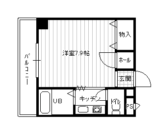 西本丸の内マンションの間取り