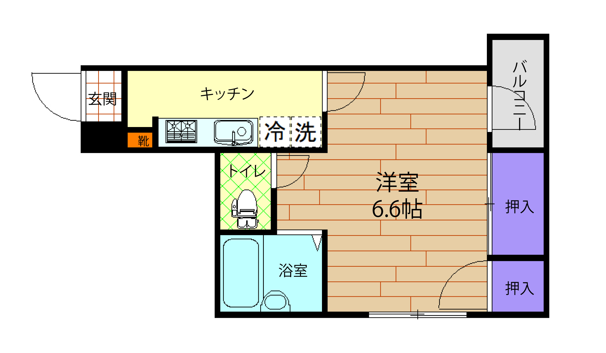 サンパティーク上之園の間取り