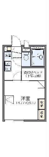 レオパレスナイアガラIIの間取り