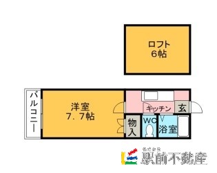 うきは市吉井町福益のアパートの間取り