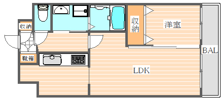 レジディア博多東の間取り