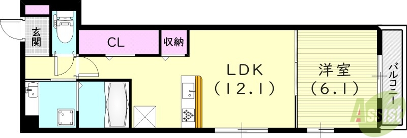 ヴェラ　ロホの間取り