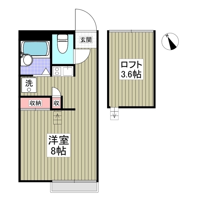 リブレス小山喜沢の間取り