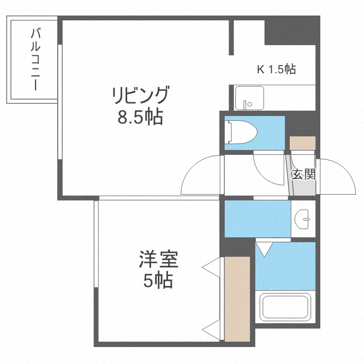 ＫＤＸレジデンス南三条の間取り