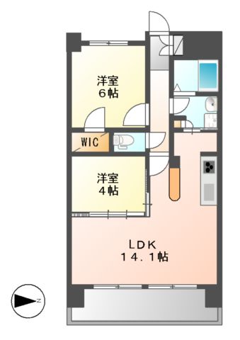 La　Douceur山王の間取り