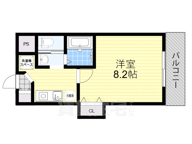 吹田市南正雀のマンションの間取り