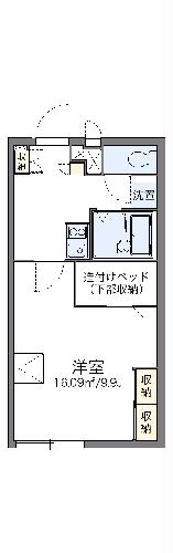 レオパレスドリーム坂出の間取り