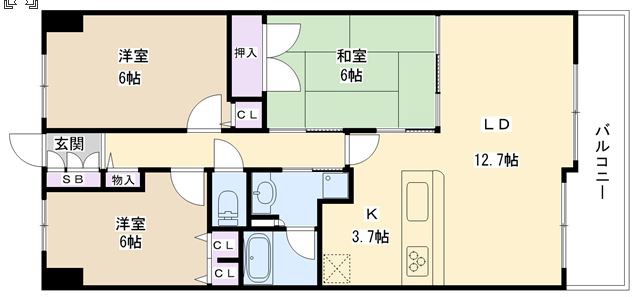 エステムコート香里園の間取り