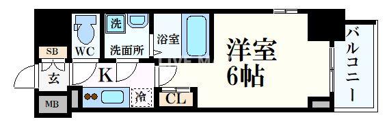 【エスリードレジデンス大阪福島シティクロスの間取り】