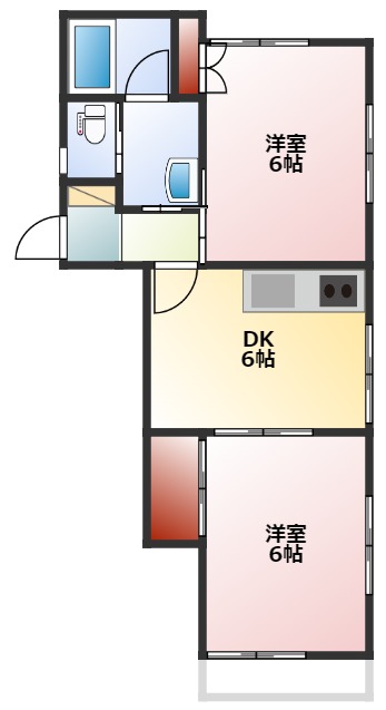 コーポら・ら らの間取り