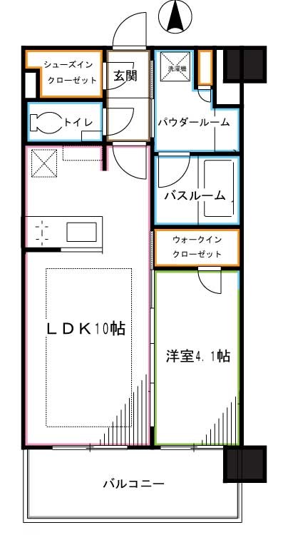 杉並区阿佐谷南のマンションの間取り