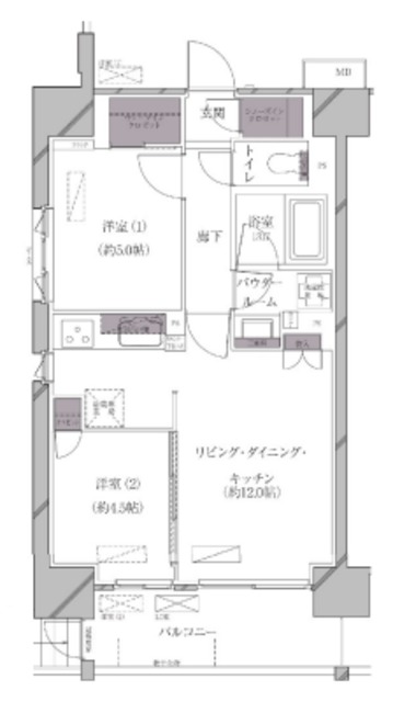 A-standard芝浦の間取り