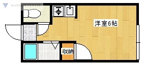 新潟市東区中山のアパートの間取り