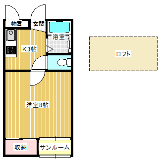 R．ASAHIGAOKA1の間取り