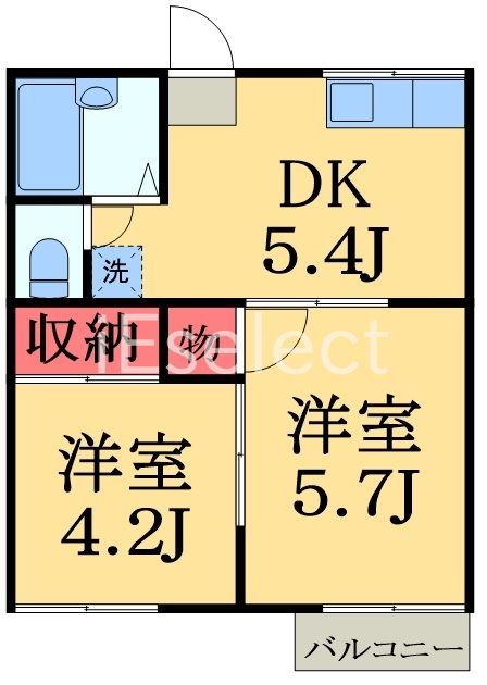 佐倉市臼井のアパートの間取り