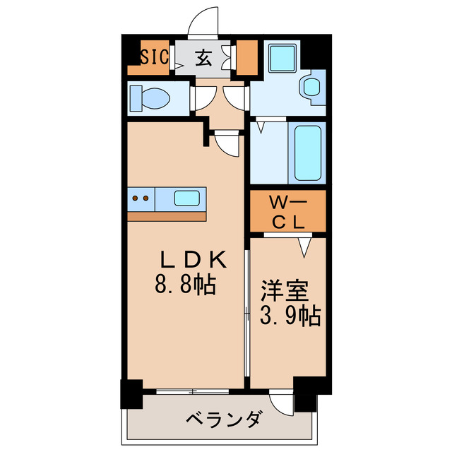 メイクス矢場町IIの間取り