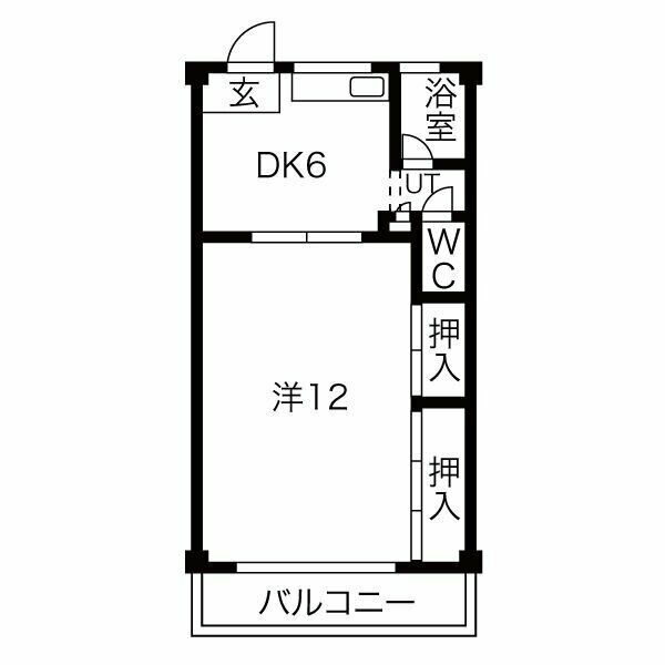 西川ハイツの間取り