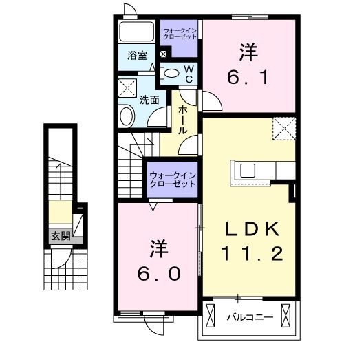 アルカンシエルＢの間取り