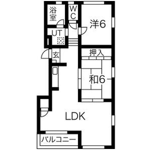 アークフラッツホウゲツの間取り