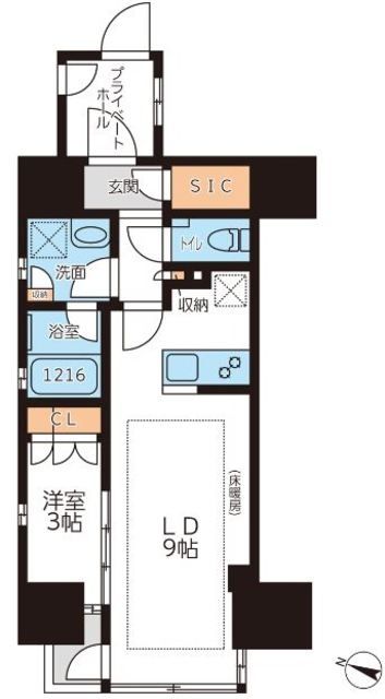 グランカーサ本駒込の間取り