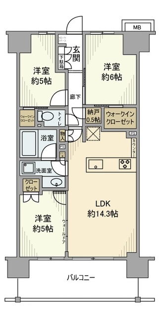 プレシス柏の葉キャンパスの間取り