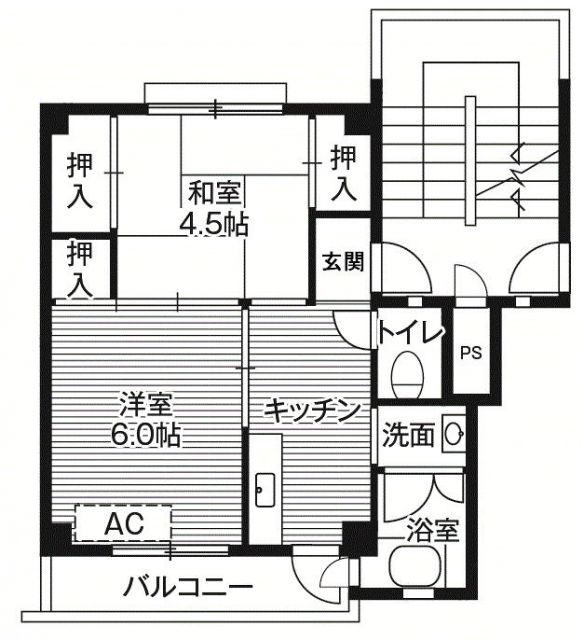 ビレッジハウス小山2号棟の間取り