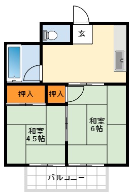 堺市中区土師町のマンションの間取り