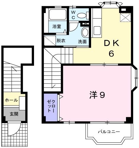 リブェール嵐山の間取り