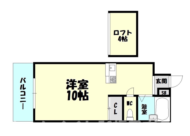 糟屋郡志免町別府のマンションの間取り