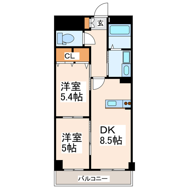 菊池郡大津町大字室のマンションの間取り