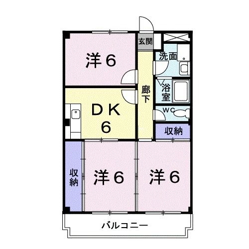 堺市西区鶴田町のマンションの間取り